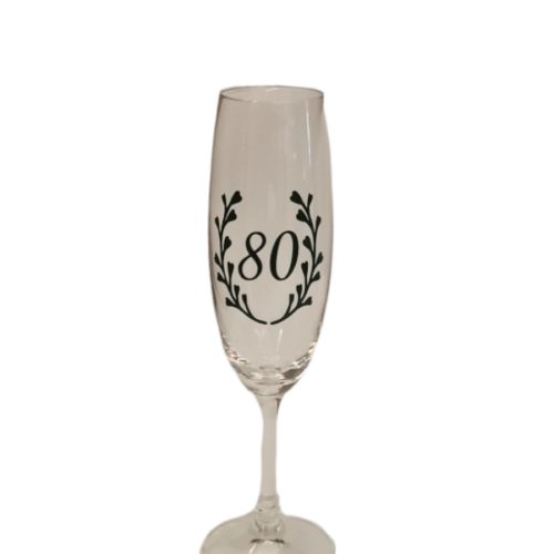 Handmade pohár na šampanské 80