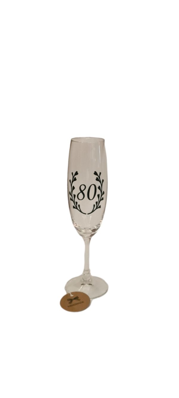 Handmade pohár na šampanské 80