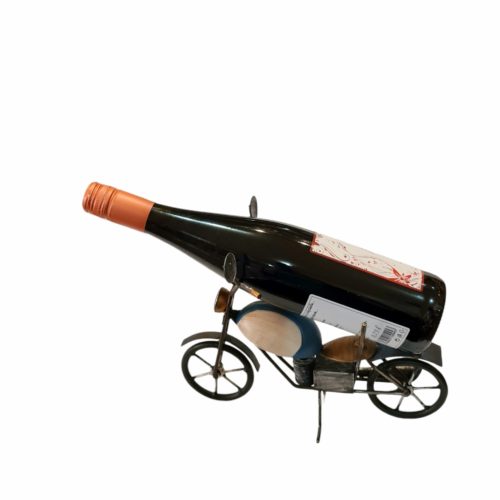 Stojan na víno v tvare motorky farebné prevedenie