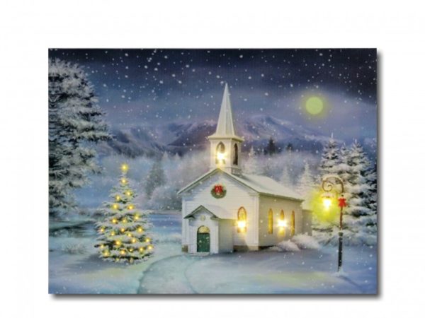 Led obraz Vianočný kostol