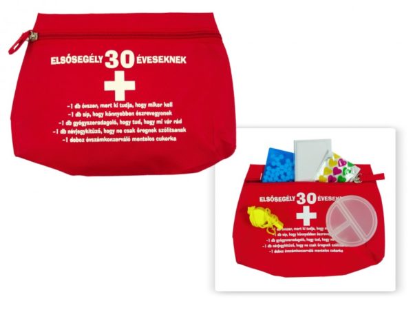 taška prvej pomoci 30 maďarský text