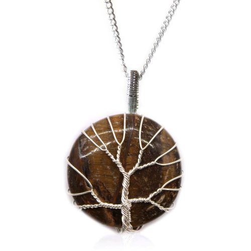 Náhrdelník z drahých kameňov strom života - Tigrie Oko je krásnym doplnkom každodenného outfitu aj elegantného príležitostného odevu. Náhrdelník z drahých kameňov strom života - Tigrie Oko je výborný ako darček k narodeninám alebo výročiu, rovnako ako darček len tak pre niekoho na kom Vám záleží.