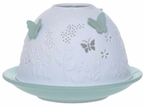 Tanierik s kupolou z keramiky dokonale poslúži ako čarovná dekorácia a k tomu ešte krásne navodí príjemnú atmosféru rodinnej pohody.