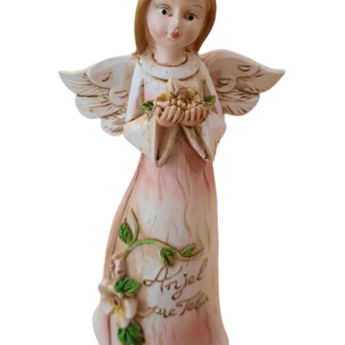 Keramický anjel s nápisom Anjel pre Teba. Keramický anjel s nápisom je krásna dekorácia do vášho domova. Darujte keramického anjelika narodeninám alebo len tak z lásky vašej blízkej osobe. Anjel bude ochraňovať svojho majiteľa. 