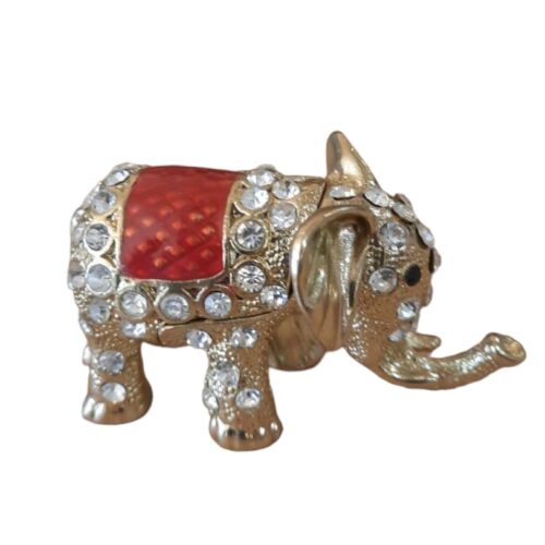 Šperkovnička červený slon . Šperkovnicu sa dá otvárať a môžete si do neho vložiť drobnosti.