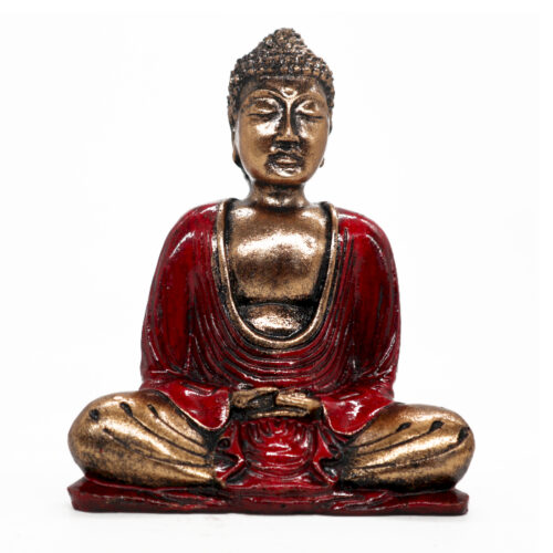 Červený & Zlatý Buddha - Stredný - sú s láskou ručne maľovaný remeselníkmi z Bali.  Ideálny pre domácnosť alebo pracovisko, kde do každého prostredia vnesie " Zen" ktorý znižuje stres. Väčší Buddhovia obsahujú informačné visačky, ktoré  popisujú význam pozícií rúk. 